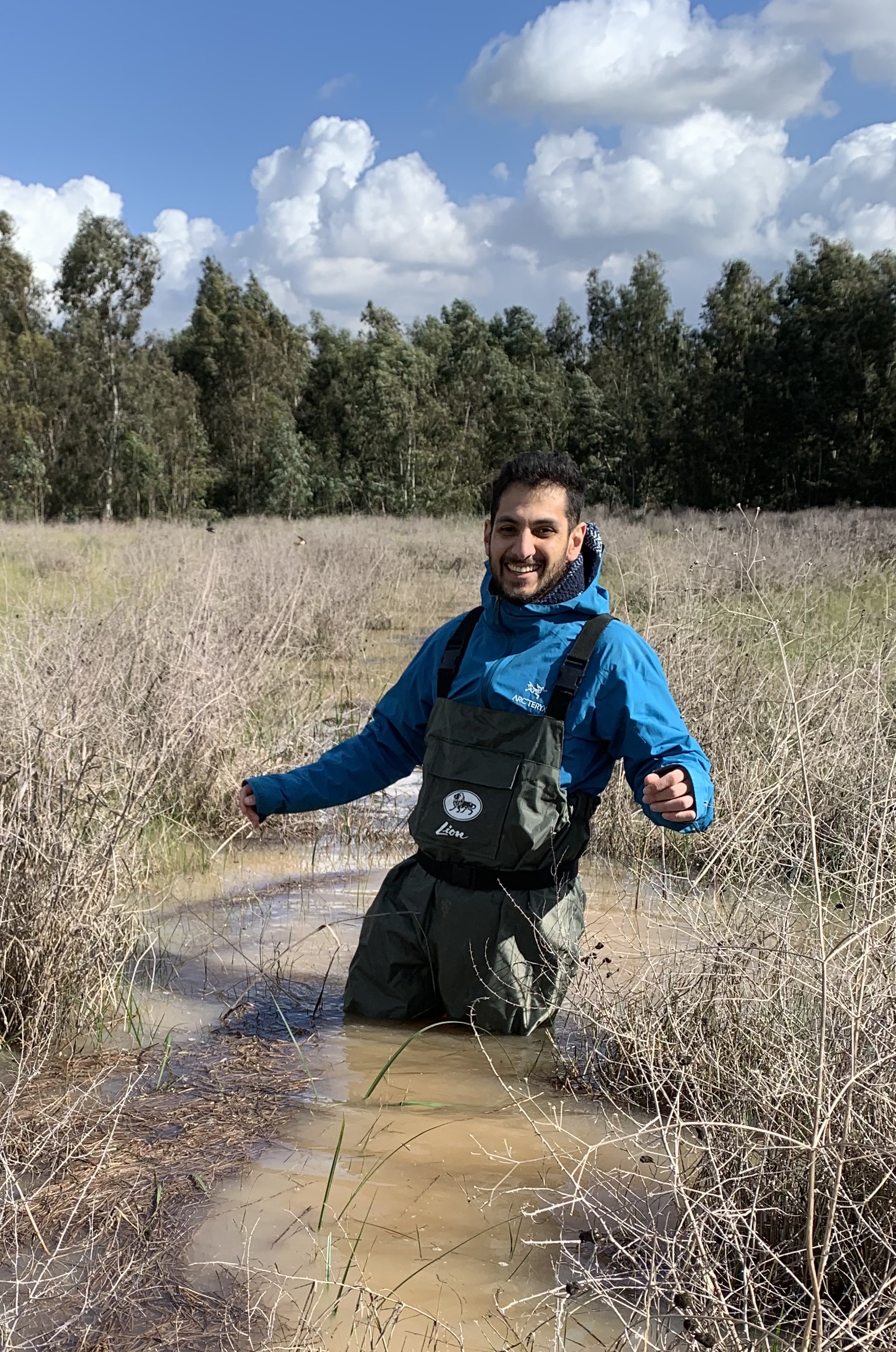 Roee during fieldwork